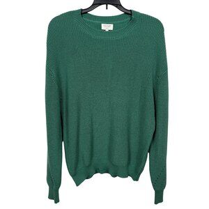 Gentle Fawn Sweater Womens XL Green Crewneck Chunky Winter Cozy